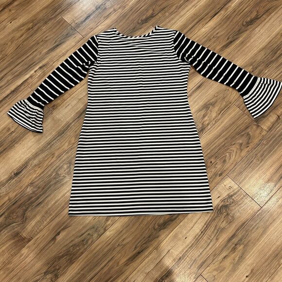 IBKUL Black and White Striped Dress - Picture 9 of 9